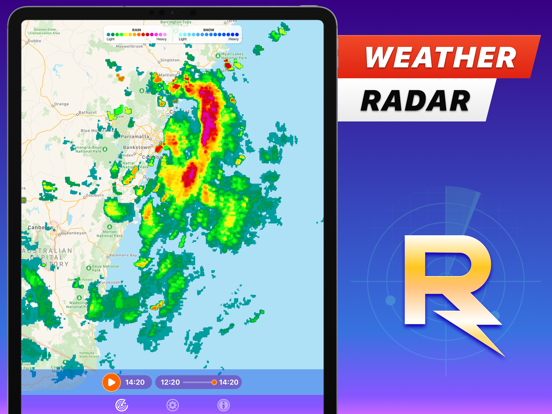 Regenradar - weerkaarten iPad app afbeelding 1