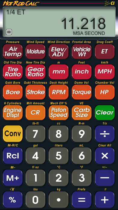 Hot Rod Calc Screenshot