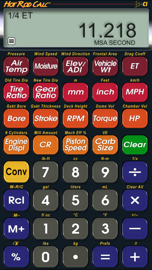 #1. Hot Rod Calc (iOS) 来自: Calculated Industries