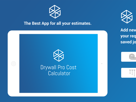 DryWall Pro cost Calculator iPad screenshot