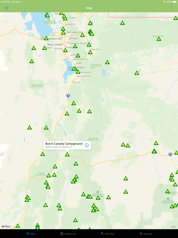 Screenshot #4 pour Utah – Camping & RV spots