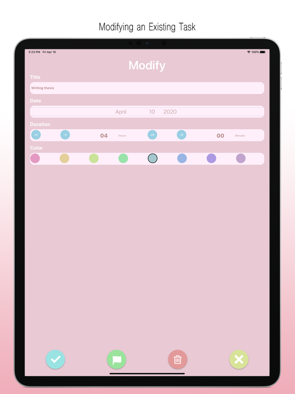 Bubbly Day: your TODO/GTD List iPad screenshot 4 - Productivity app