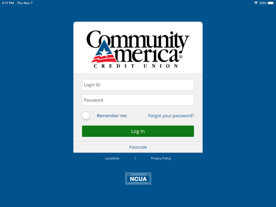 CommunityAmerica Business iPad screenshot