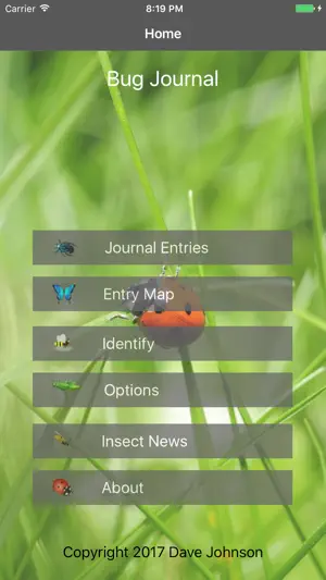 Bug Journal screenshot 1
