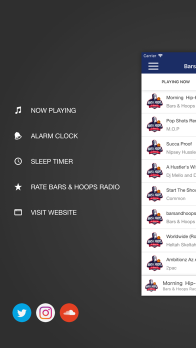 Bars & Hoops Radio iPhone screenshot 3 - Music app