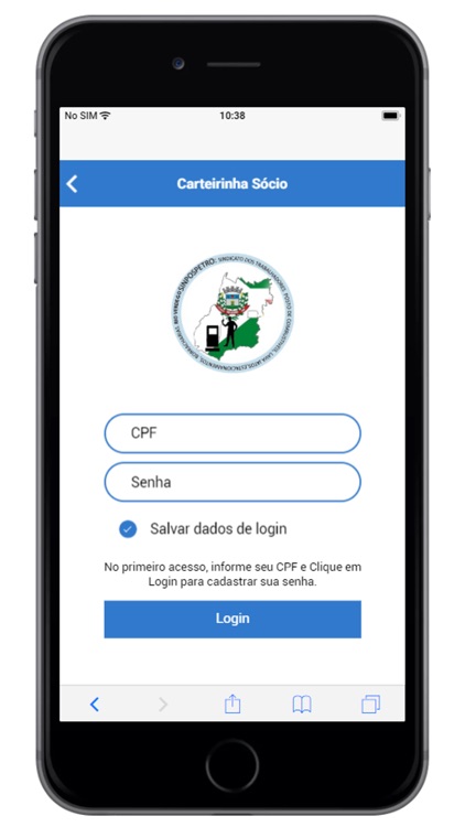 Carteirinha Sinpospetro RVerde