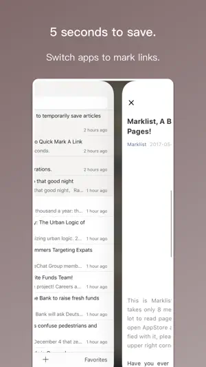 Marklist - Manage Later Things screenshot 2