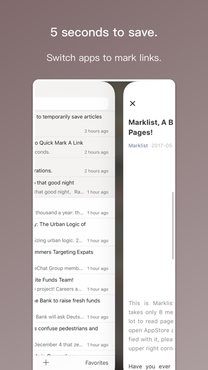 Marklist - Manage Later Things