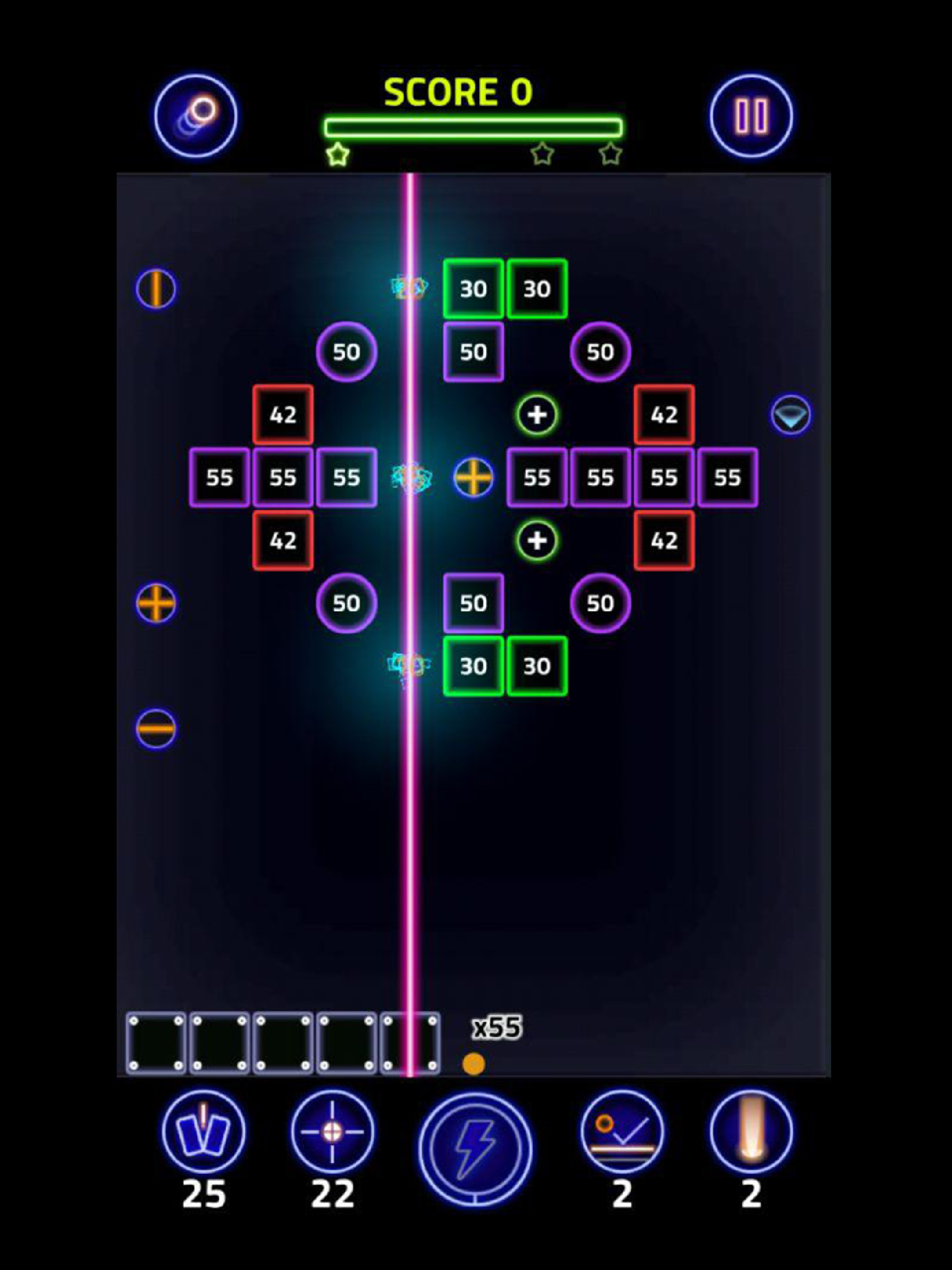 Brick Breaker Glow screenshot 7