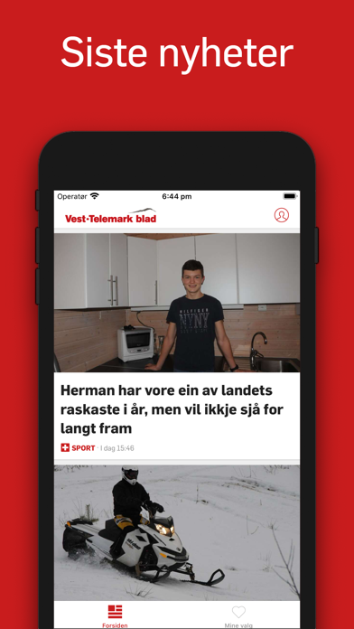 Vest-Telemark blad Screenshot