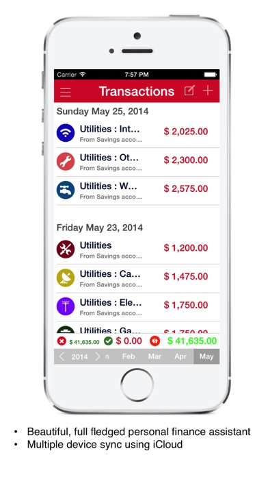 Screenshot #1 pour Mobile Expense  Budget Tracker