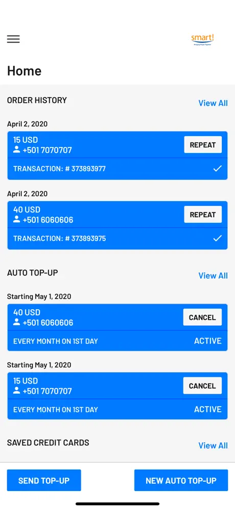 Smart Belize Top-up