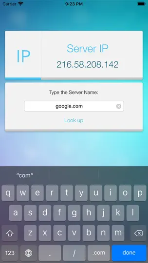 Captura de pantalla de Buscar IP en iPhone 3