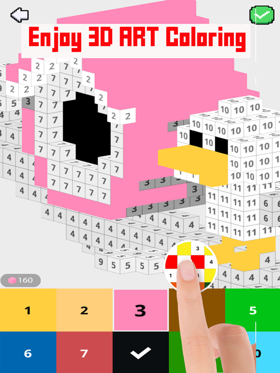Pixie Art 2D 3D Coloring iPad screenshot