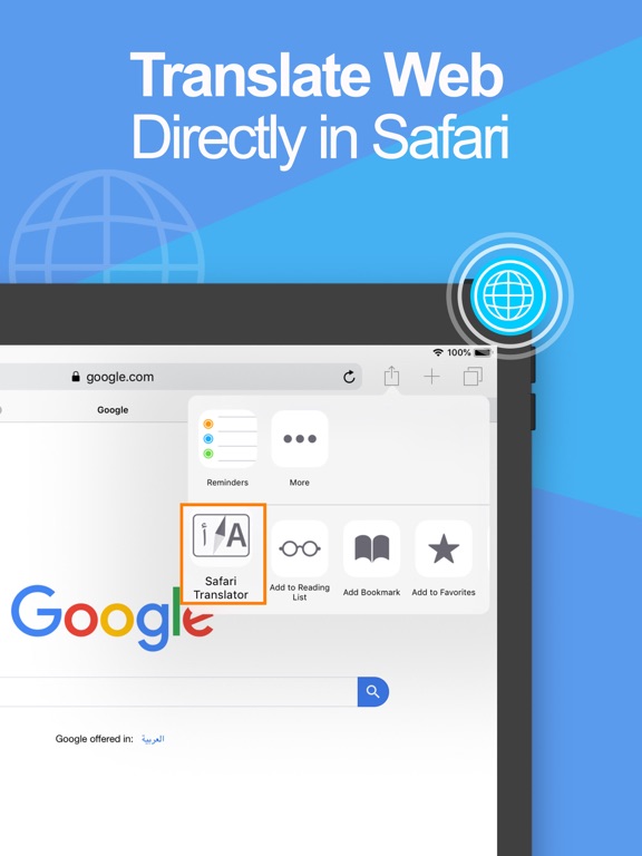 Translate - Translator Browser iPad screenshot 7 - Utilities app