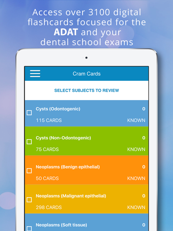 Screenshot #4 pour ADAT Oral Diagnosis Cram Cards