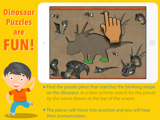 Let's Learn About Dinosaurs! iPad screenshot