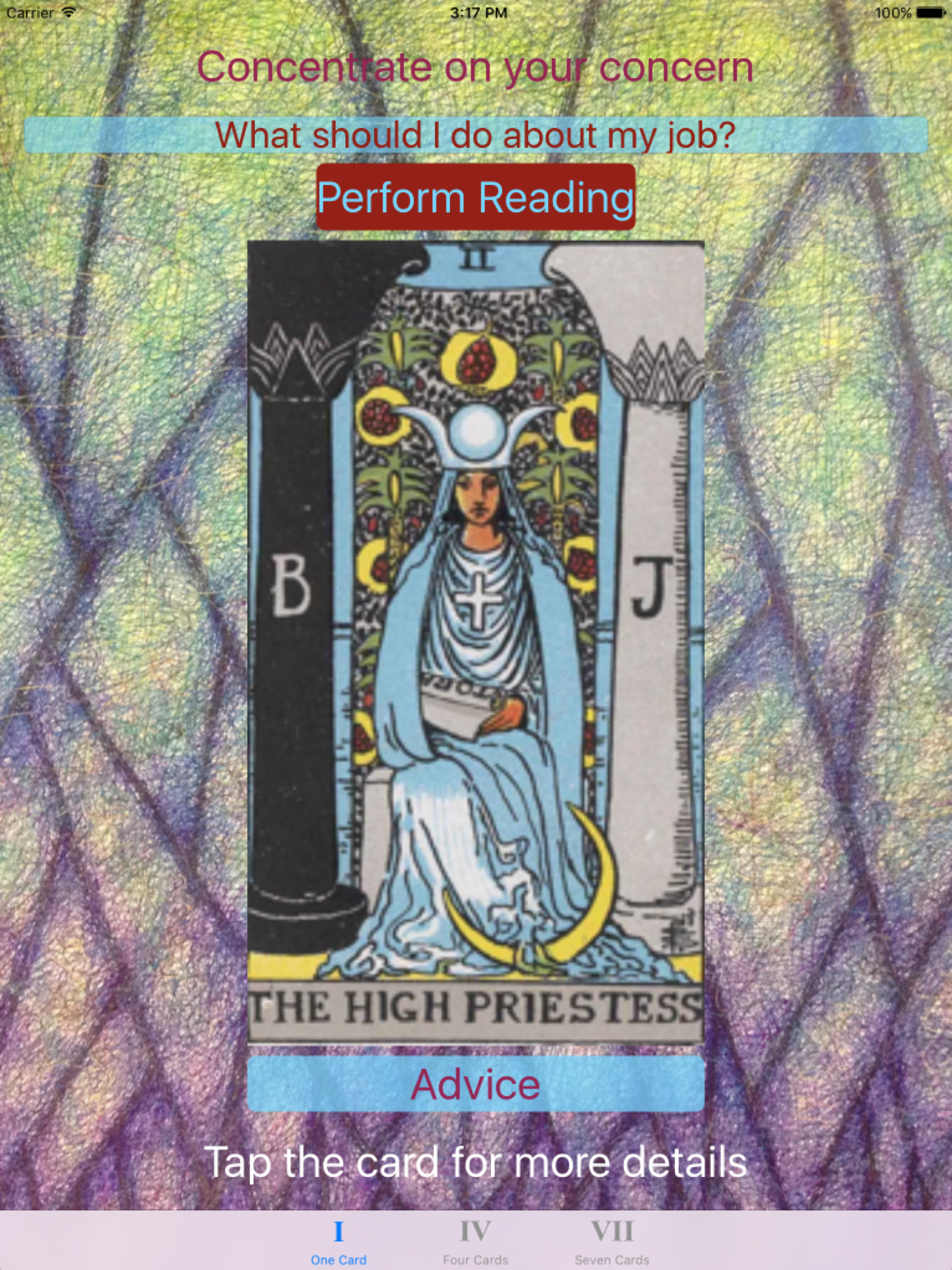 Tarot Card Reader Clear