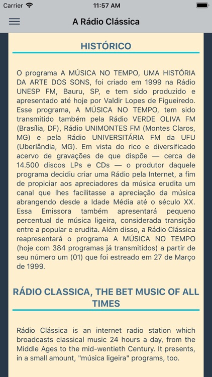 Rádio Classica screenshot-3