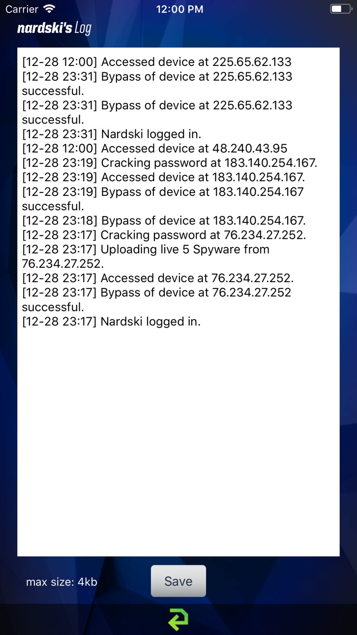 iPhone screenshot