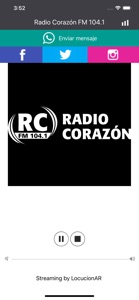 Radio Corazón FM 104.1 screenshot #2 for iPhone