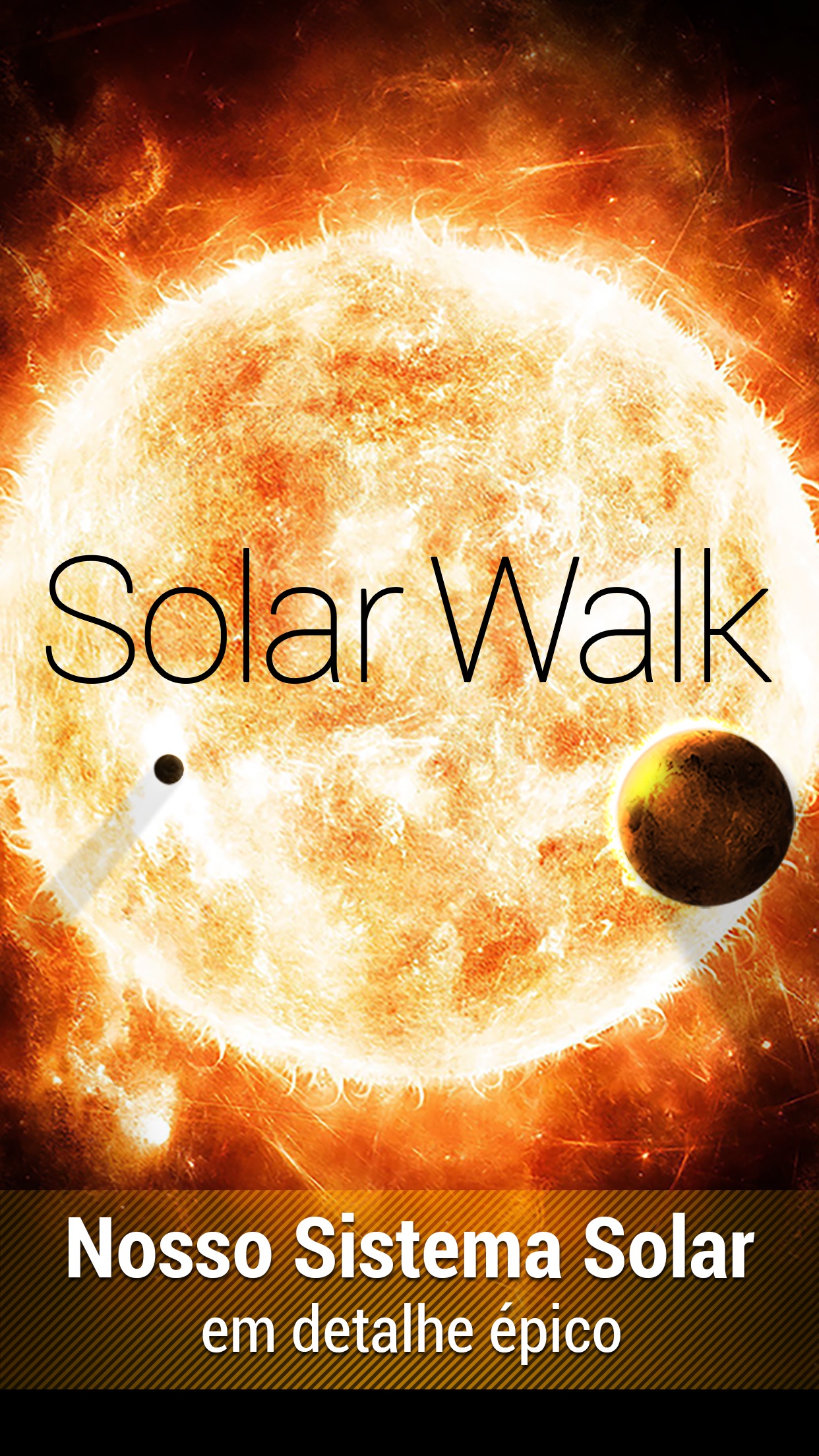Screenshot do app Solar Walk: Sistema planetário