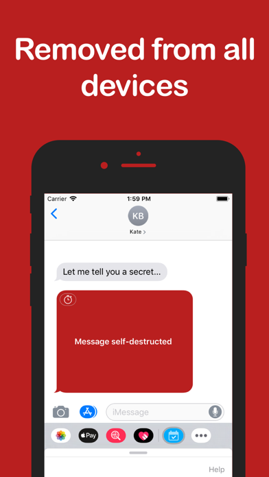 Self-Destructing Messages screenshot 2