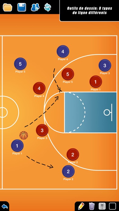 Screenshot #3 pour Planche Tactique: Basket