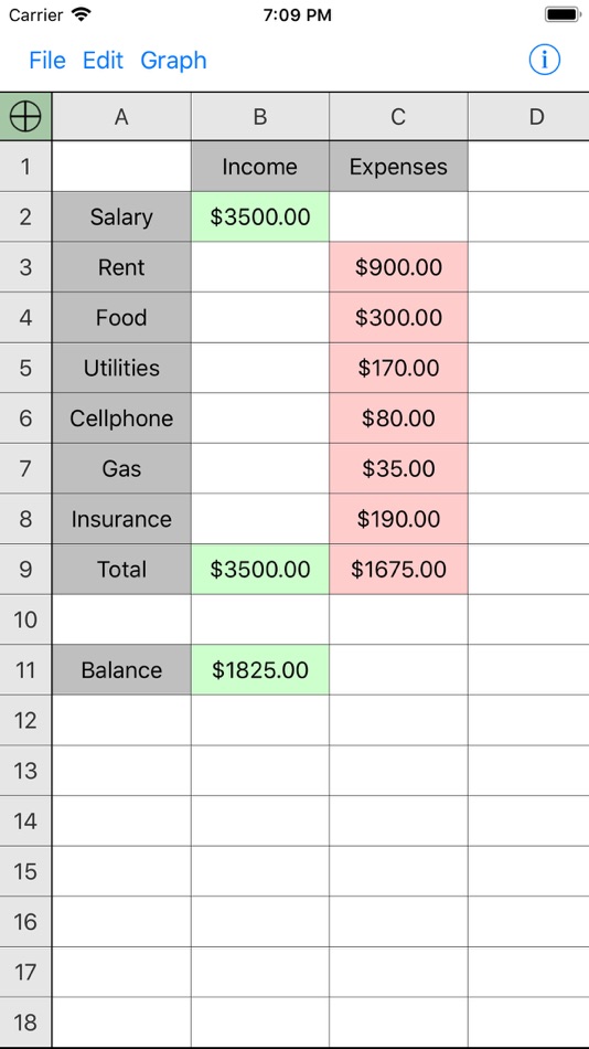#1. Utility Spreadsheet (iOS) 由: Luminant Software, Inc