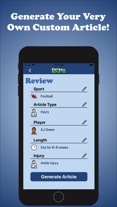 Football Reporter iPhone screenshot 5 - News app