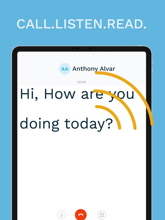 ALO call iPad screenshot 2 - Health & Fitness app