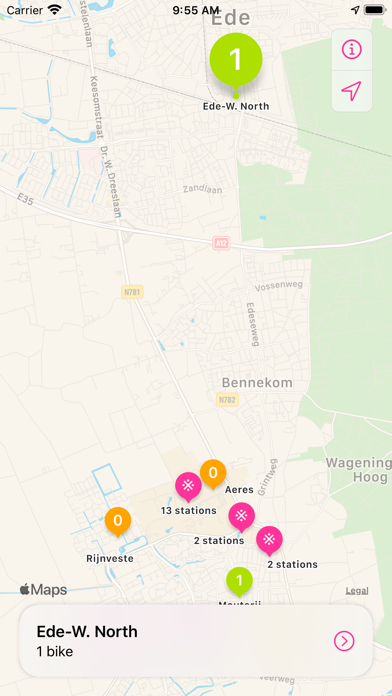 VeloDispo Western Europe Screenshot