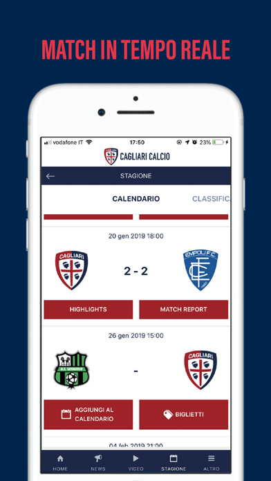 Cagliari Calcio screenshot 3