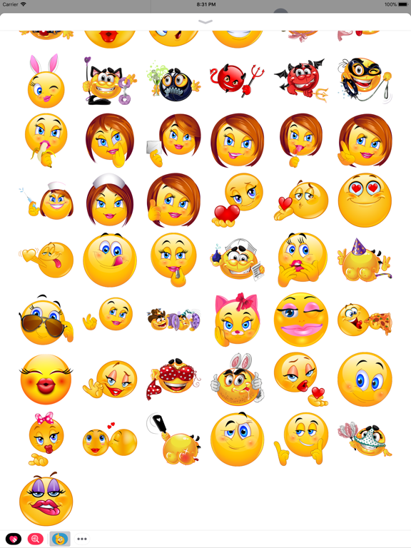 Rude Emoji Stickers iPad screenshot 4 - Stickers app
