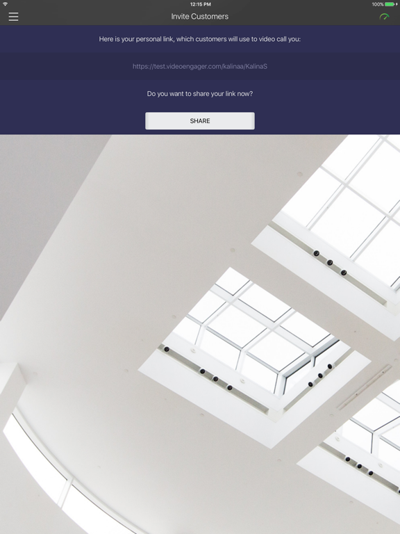 VideoEngager Video Agent iPad screenshot 3 - Business app