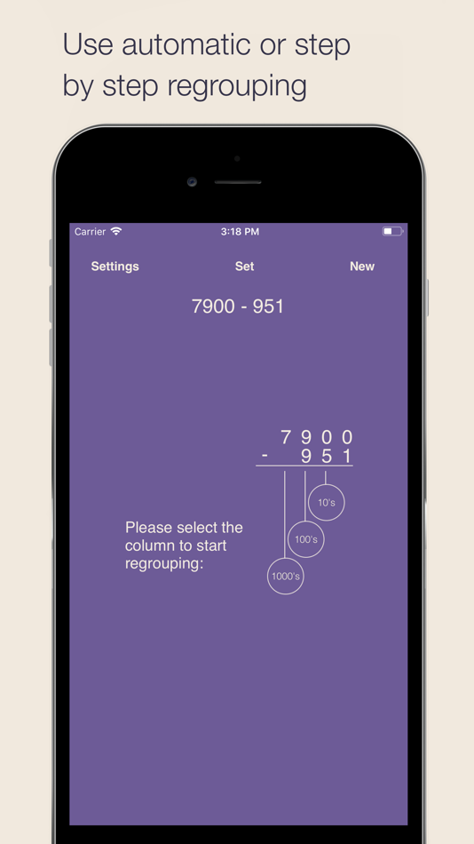 #4. Column Subtraction (iOS) 由: Esa Helttula