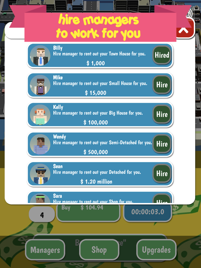 Screenshot Game Bisnis Tycoon Sewa