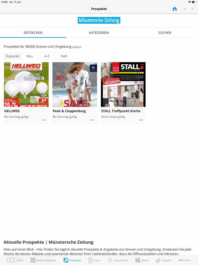 Mz Epaper Munstersche Zeitung Im App Store