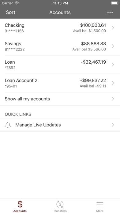 State Bank of Eagle Butte Screenshot