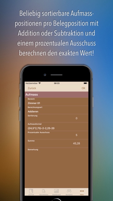 HWA.lignum Finanz screenshot