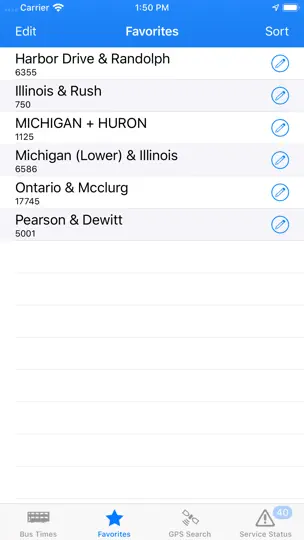 Screenshot von Bus Times - Chicago auf dem iPhone 5