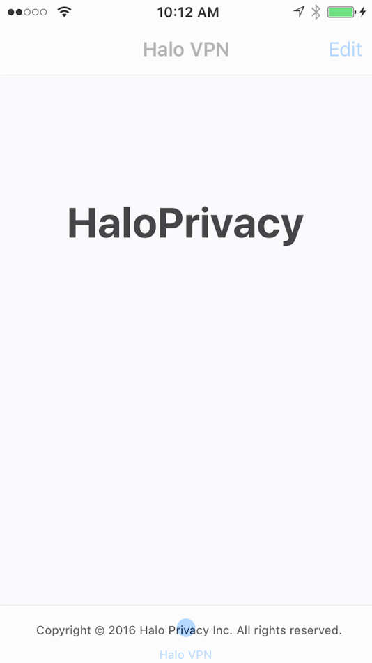 #1. Halo Private Network (iOS) Podle: Halo Privacy Inc.