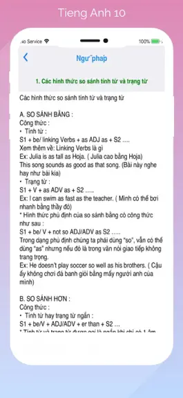 Game screenshot Tieng Anh Lop 10 - English 10 hack