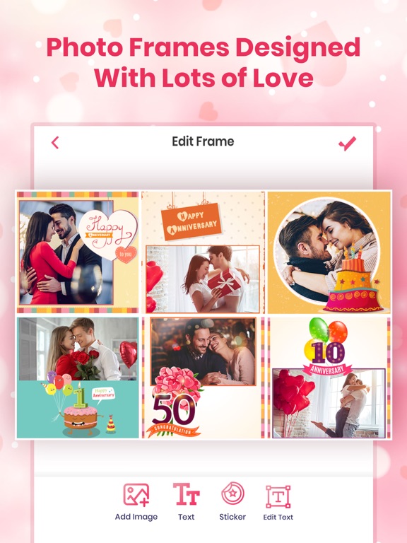 Screenshot #4 pour Anniversary Photo Frames Cards