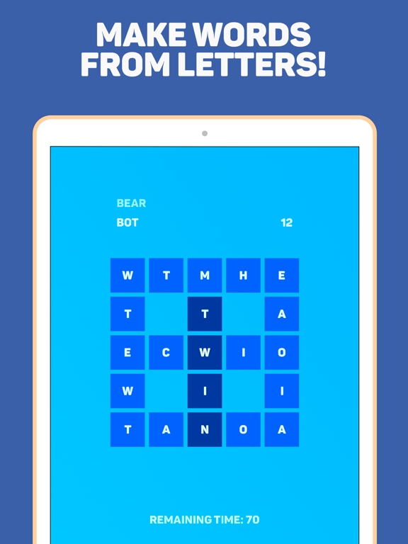 Word square — collect words iPad screenshot