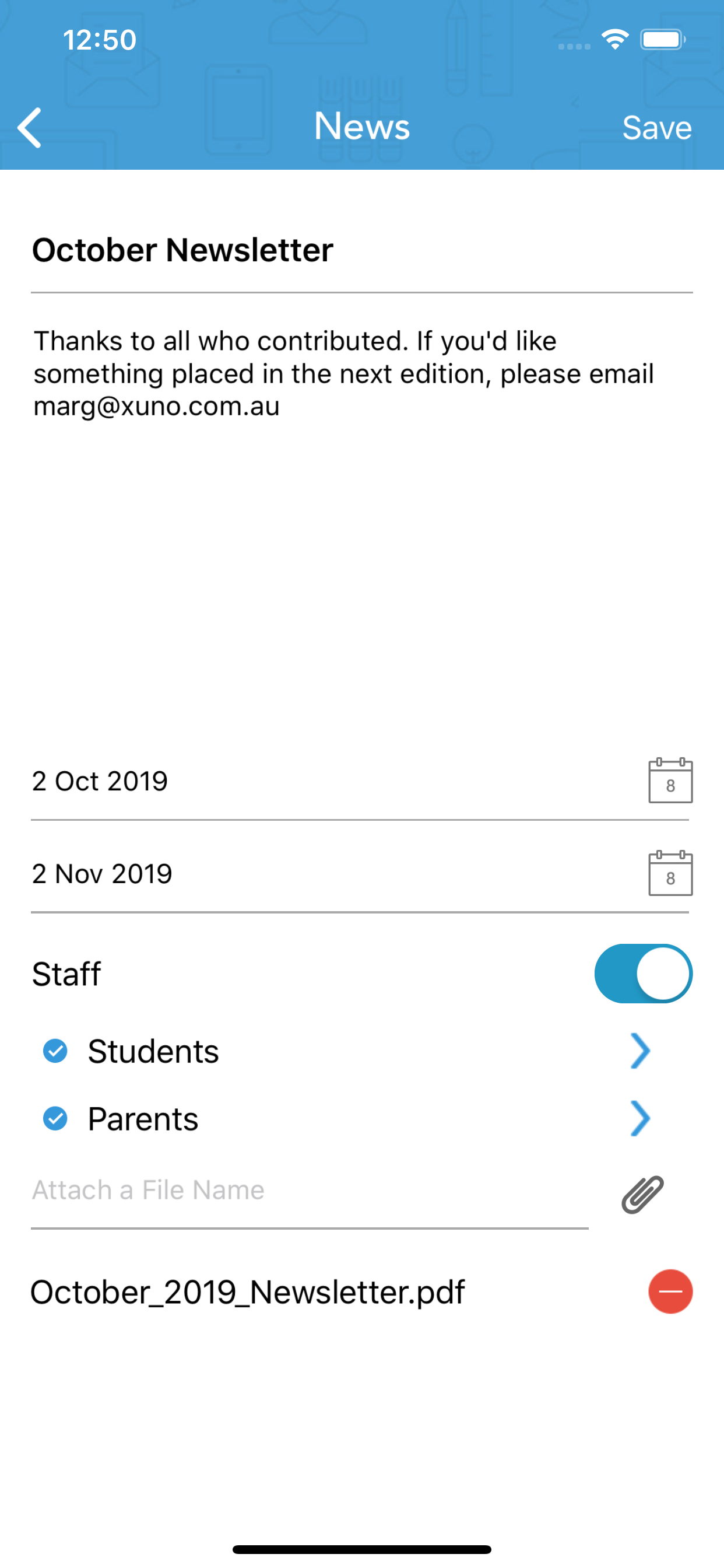 XUNO Staff