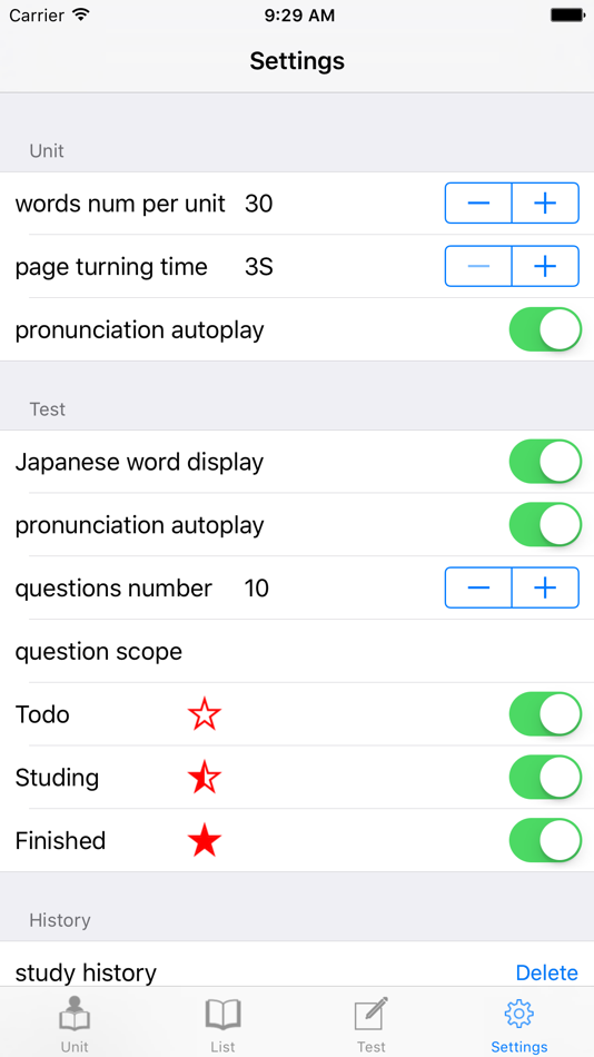 #5. JLPT N4 Vocabulary with Voice (iOS) 由: Microstone Inc.