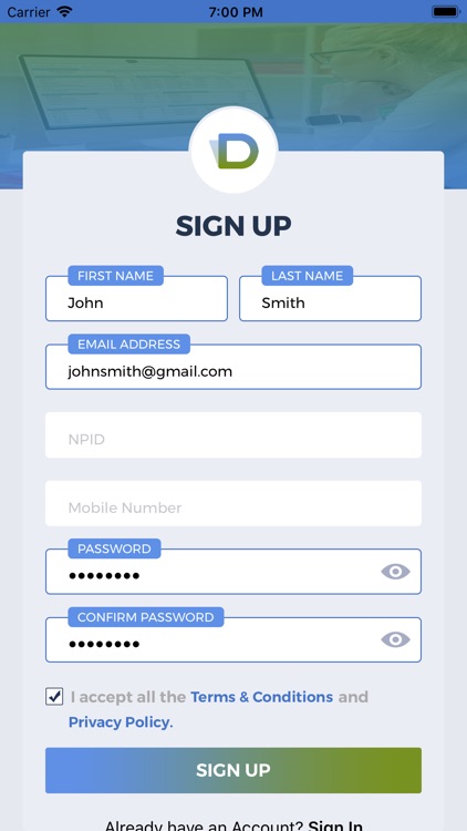 Denmaar Provider App