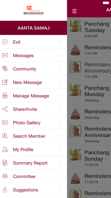 Screenshot #1 pour CommunityMsg Messenger