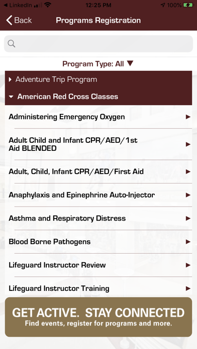 Texas State Campus Recreation Screenshot